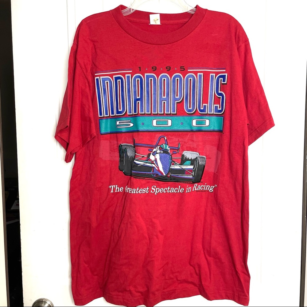 VTG | 90s | embroidered Indy 500 Tee
